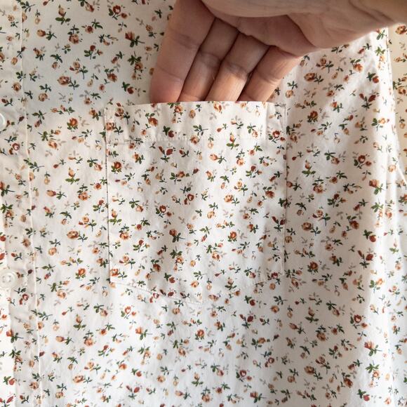 J. Crew Mercantile Flex Floral Print Button-Up Shirt Size Large - Picture 4 of 8